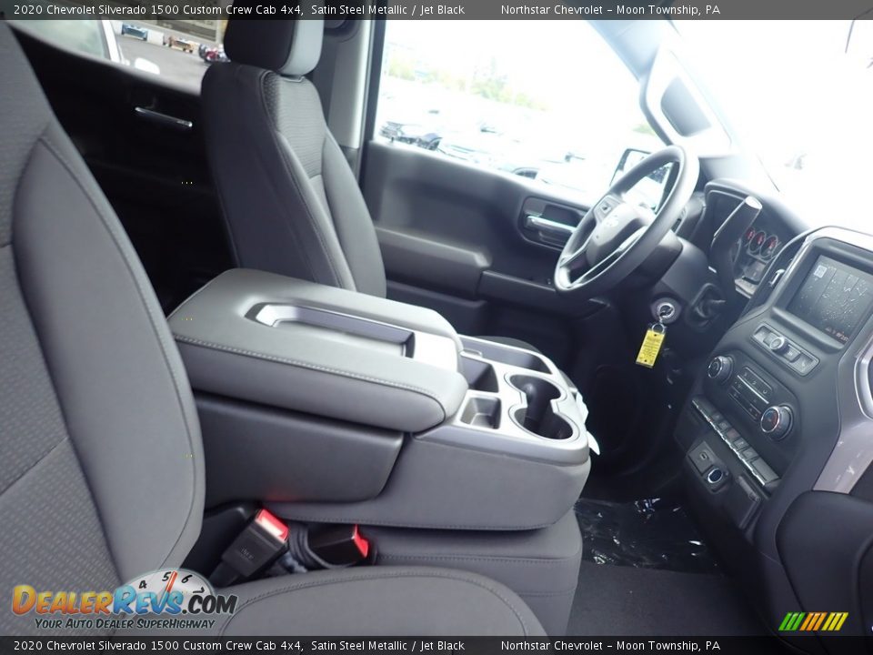 2020 Chevrolet Silverado 1500 Custom Crew Cab 4x4 Satin Steel Metallic / Jet Black Photo #10
