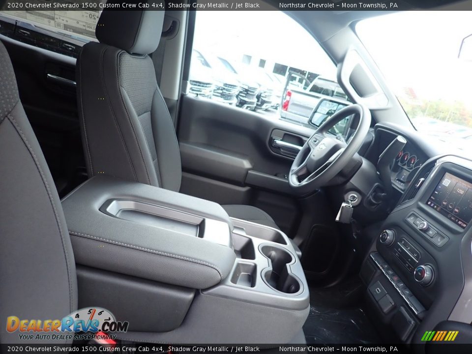 2020 Chevrolet Silverado 1500 Custom Crew Cab 4x4 Shadow Gray Metallic / Jet Black Photo #10
