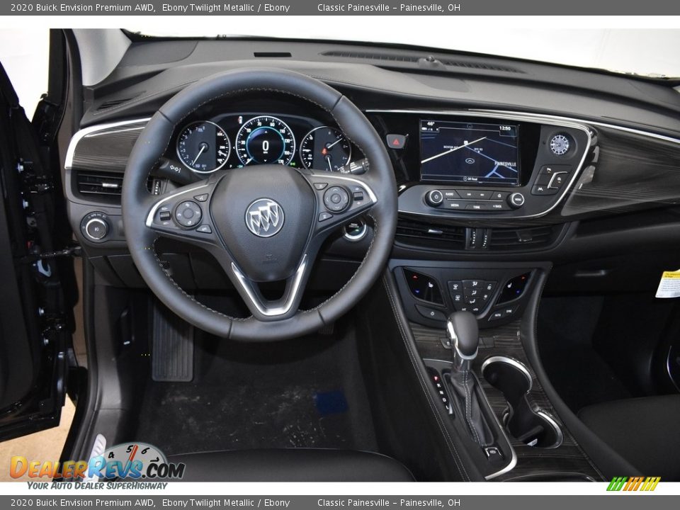 2020 Buick Envision Premium AWD Ebony Twilight Metallic / Ebony Photo #9