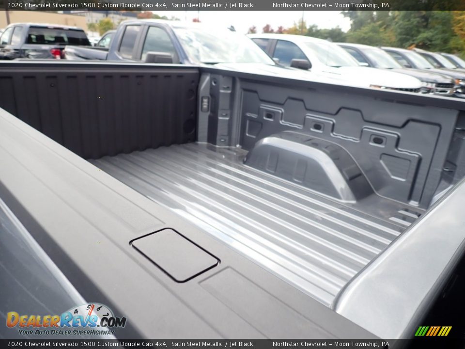 2020 Chevrolet Silverado 1500 Custom Double Cab 4x4 Satin Steel Metallic / Jet Black Photo #12