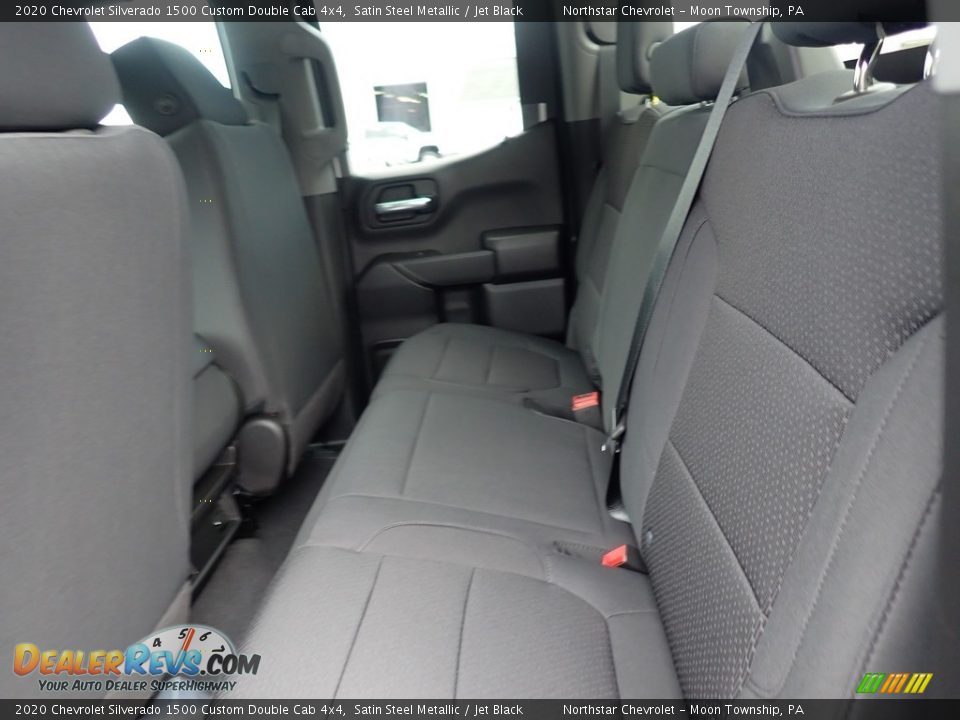 2020 Chevrolet Silverado 1500 Custom Double Cab 4x4 Satin Steel Metallic / Jet Black Photo #13