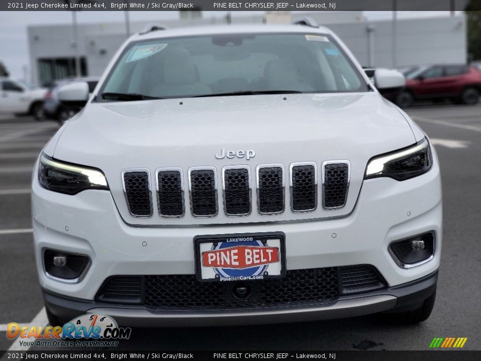2021 Jeep Cherokee Limited 4x4 Bright White / Ski Gray/Black Photo #3