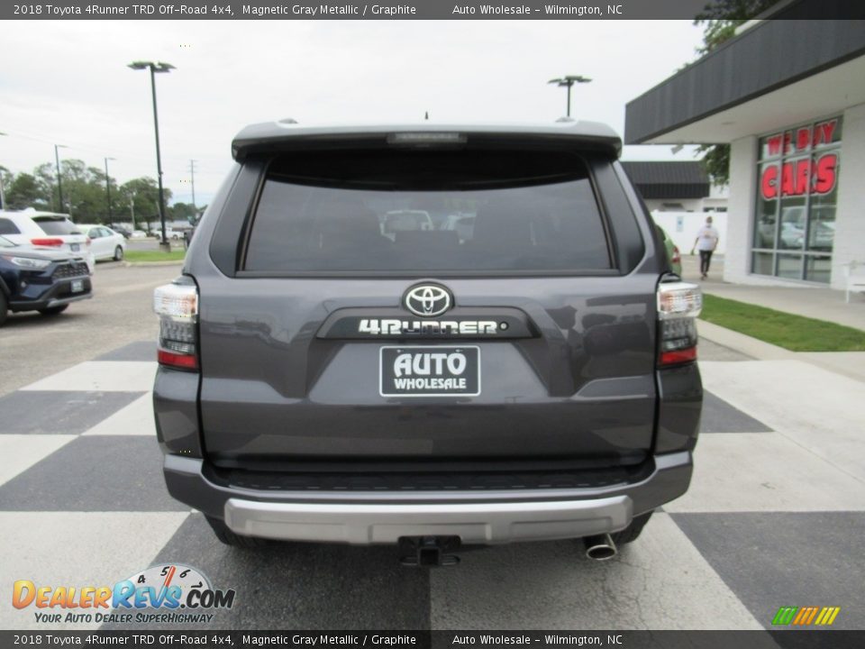 2018 Toyota 4Runner TRD Off-Road 4x4 Magnetic Gray Metallic / Graphite Photo #4