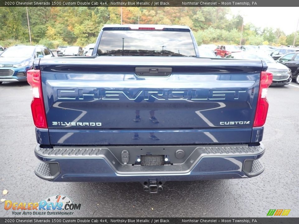 2020 Chevrolet Silverado 1500 Custom Double Cab 4x4 Northsky Blue Metallic / Jet Black Photo #5