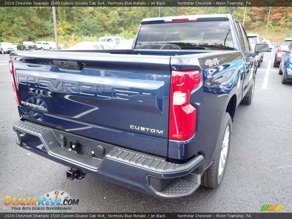 2020 Chevrolet Silverado 1500 Custom Double Cab 4x4 Northsky Blue Metallic / Jet Black Photo #6