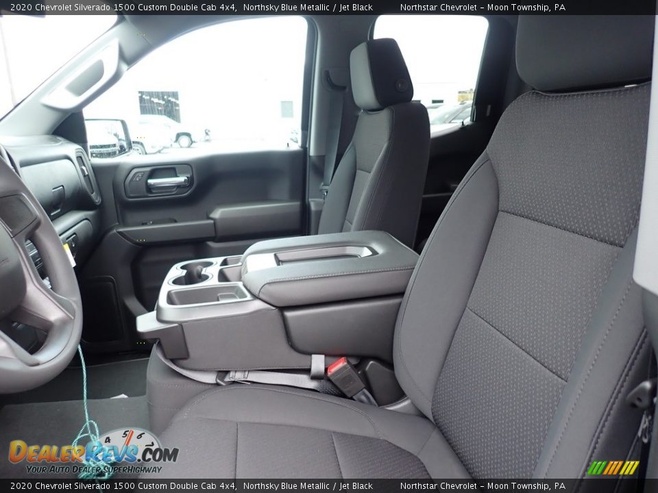 2020 Chevrolet Silverado 1500 Custom Double Cab 4x4 Northsky Blue Metallic / Jet Black Photo #15