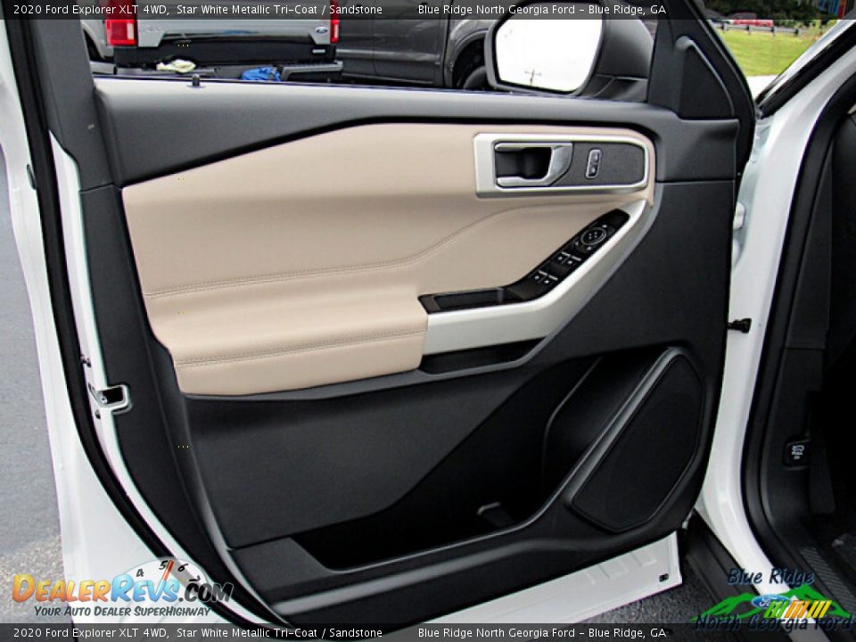 2020 Ford Explorer XLT 4WD Star White Metallic Tri-Coat / Sandstone Photo #10