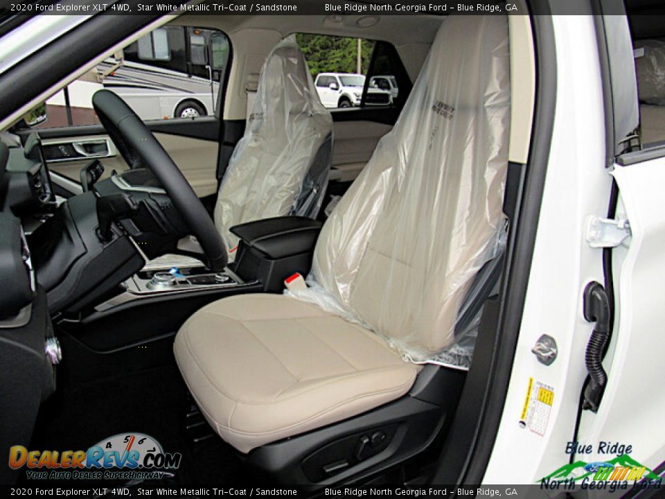 2020 Ford Explorer XLT 4WD Star White Metallic Tri-Coat / Sandstone Photo #11