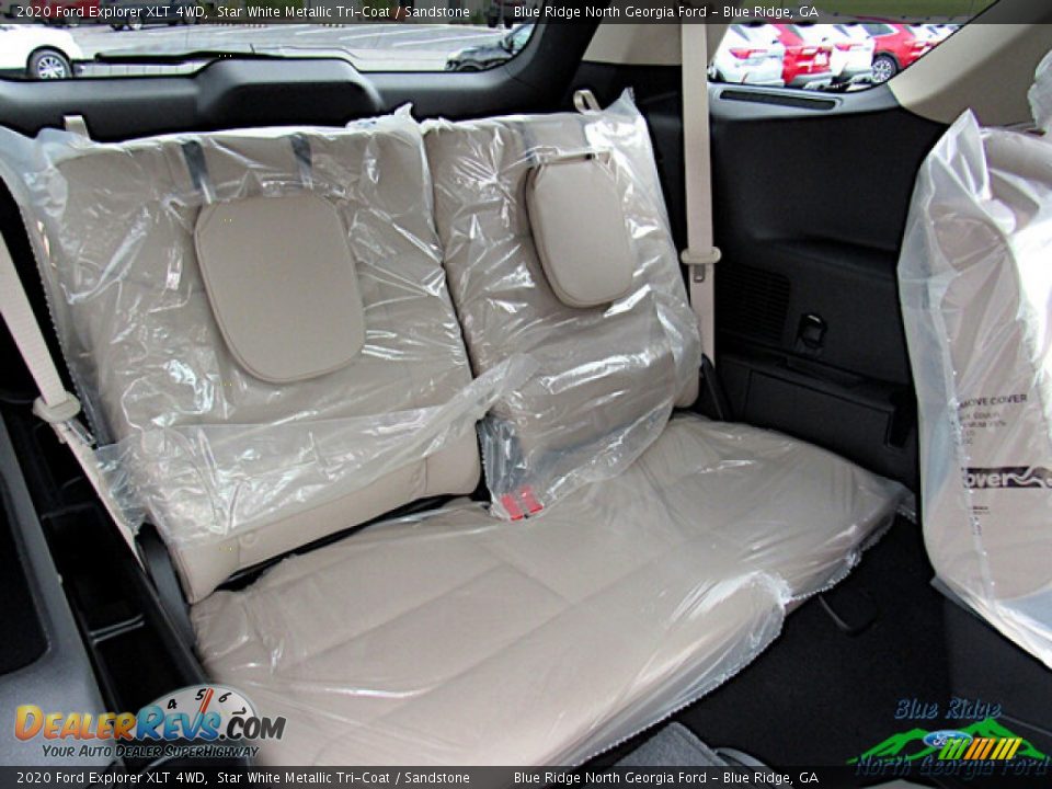 2020 Ford Explorer XLT 4WD Star White Metallic Tri-Coat / Sandstone Photo #14