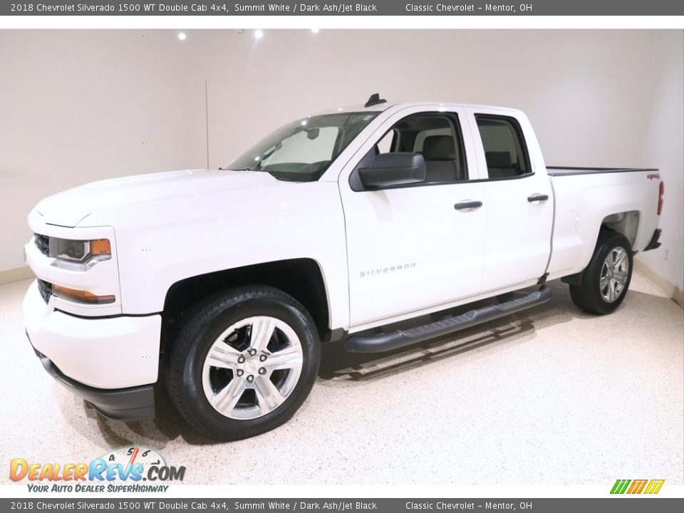 Summit White 2018 Chevrolet Silverado 1500 WT Double Cab 4x4 Photo #3