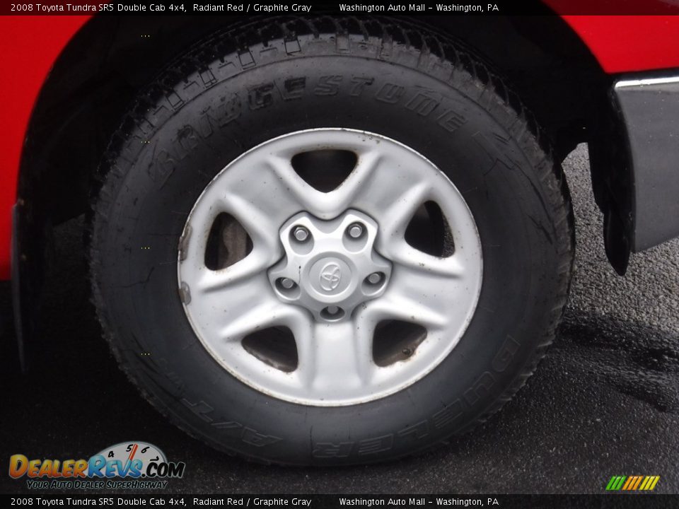 2008 Toyota Tundra SR5 Double Cab 4x4 Radiant Red / Graphite Gray Photo #7