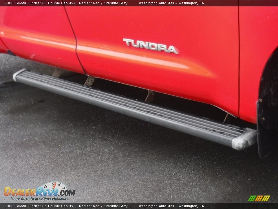 2008 Toyota Tundra SR5 Double Cab 4x4 Radiant Red / Graphite Gray Photo #8