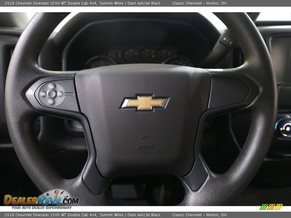 2018 Chevrolet Silverado 1500 WT Double Cab 4x4 Steering Wheel Photo #7