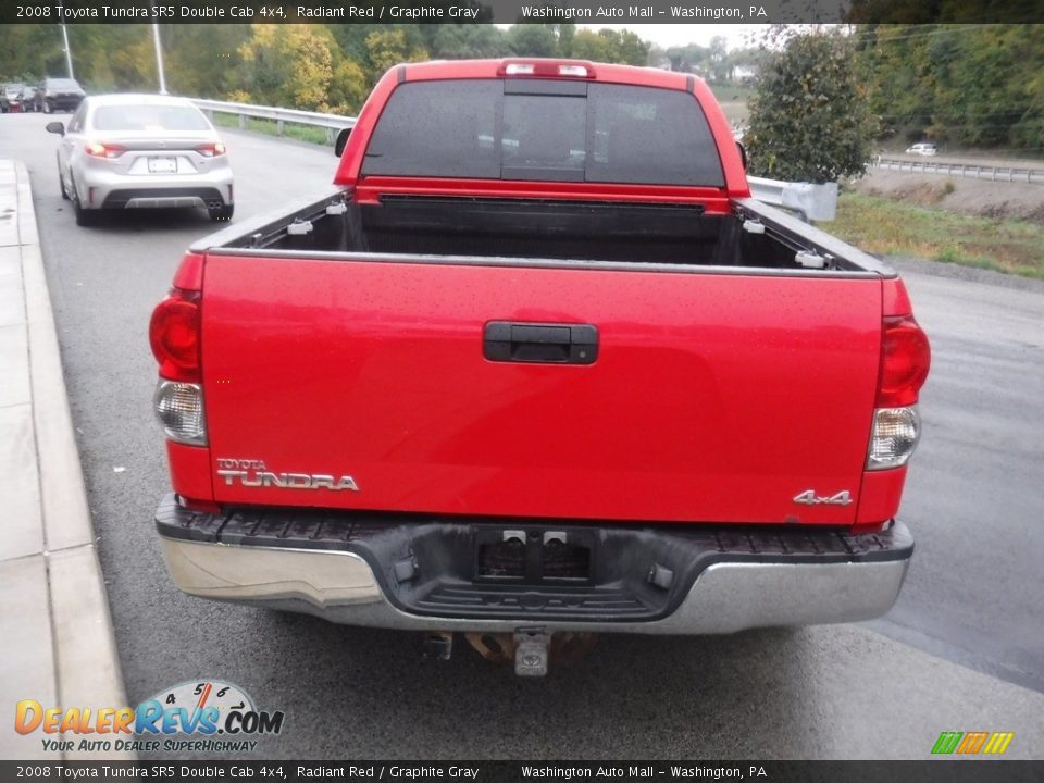 2008 Toyota Tundra SR5 Double Cab 4x4 Radiant Red / Graphite Gray Photo #15