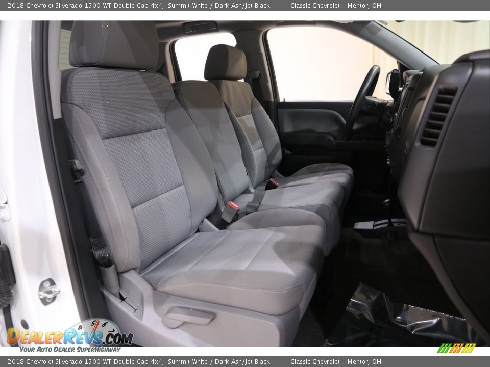 Front Seat of 2018 Chevrolet Silverado 1500 WT Double Cab 4x4 Photo #15