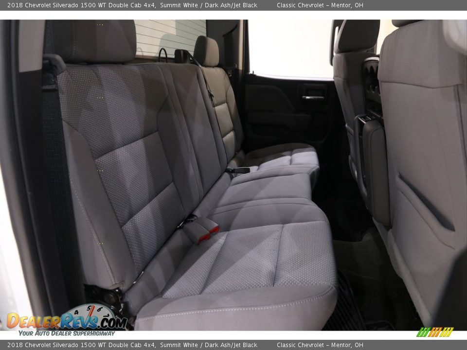 Rear Seat of 2018 Chevrolet Silverado 1500 WT Double Cab 4x4 Photo #16