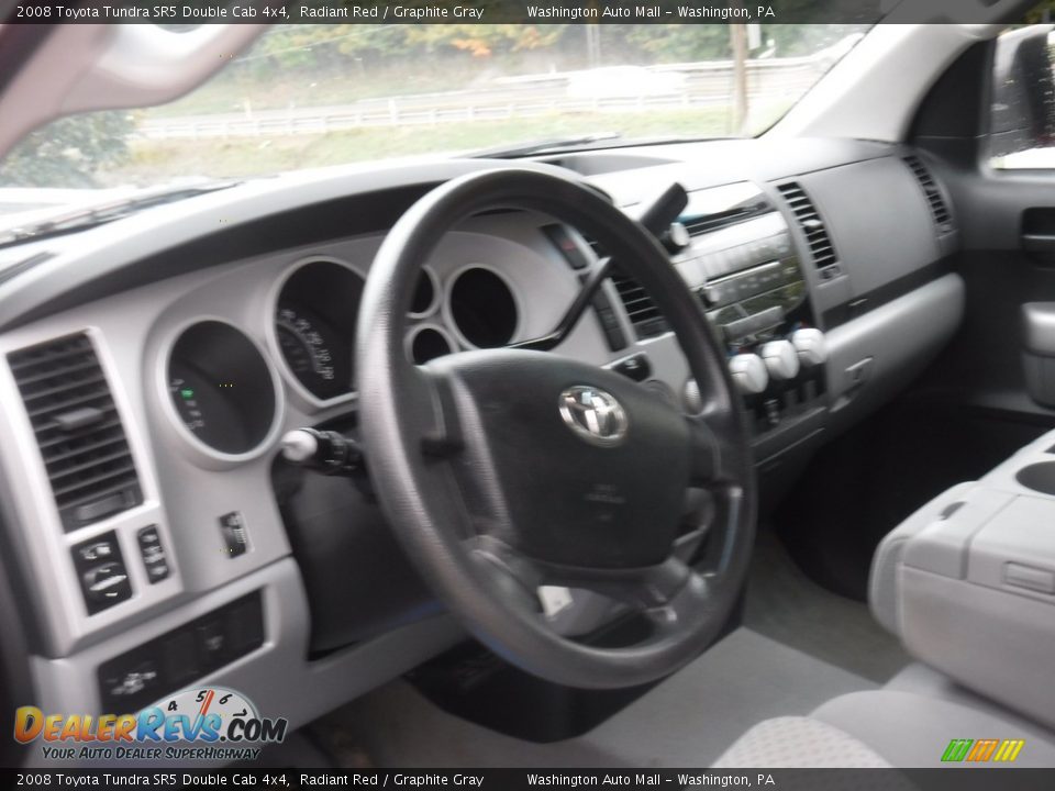 2008 Toyota Tundra SR5 Double Cab 4x4 Radiant Red / Graphite Gray Photo #18