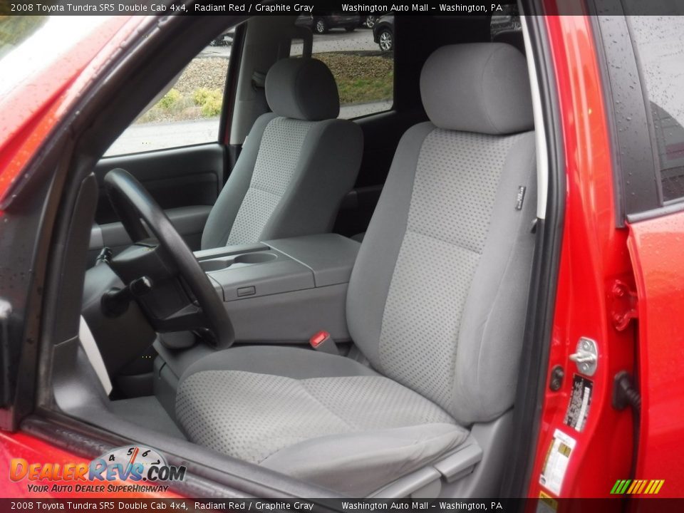 2008 Toyota Tundra SR5 Double Cab 4x4 Radiant Red / Graphite Gray Photo #20