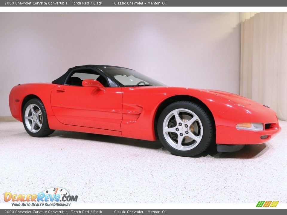 2000 Chevrolet Corvette Convertible Torch Red / Black Photo #2