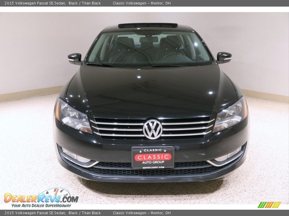 2015 Volkswagen Passat SE Sedan Black / Titan Black Photo #2