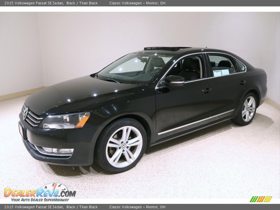 Black 2015 Volkswagen Passat SE Sedan Photo #3