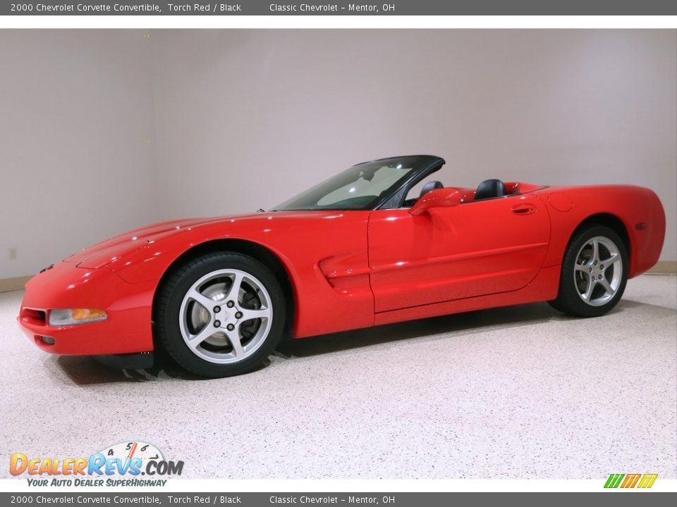 2000 Chevrolet Corvette Convertible Torch Red / Black Photo #4