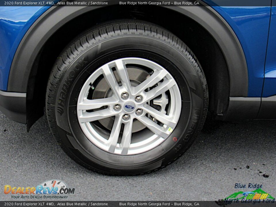 2020 Ford Explorer XLT 4WD Atlas Blue Metallic / Sandstone Photo #9