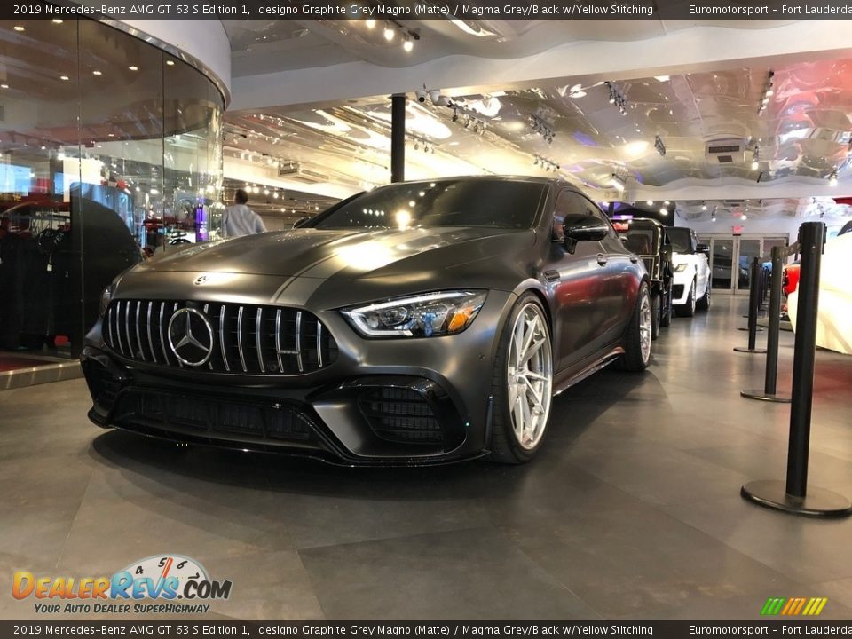 2019 Mercedes-Benz AMG GT 63 S Edition 1 designo Graphite Grey Magno (Matte) / Magma Grey/Black w/Yellow Stitching Photo #1