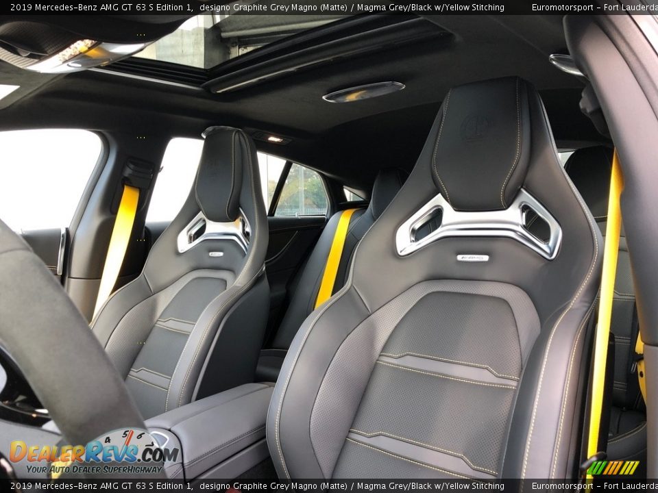 2019 Mercedes-Benz AMG GT 63 S Edition 1 designo Graphite Grey Magno (Matte) / Magma Grey/Black w/Yellow Stitching Photo #2