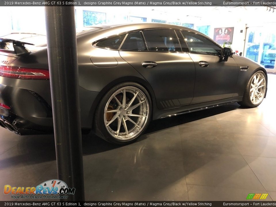 2019 Mercedes-Benz AMG GT 63 S Edition 1 designo Graphite Grey Magno (Matte) / Magma Grey/Black w/Yellow Stitching Photo #5