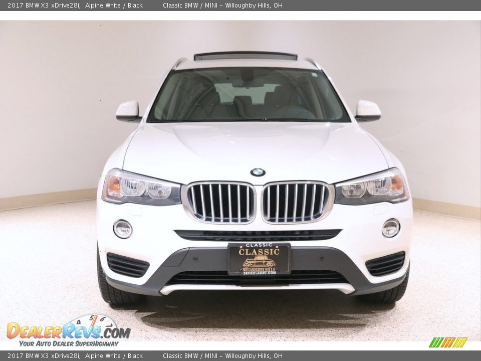 2017 BMW X3 xDrive28i Alpine White / Black Photo #2