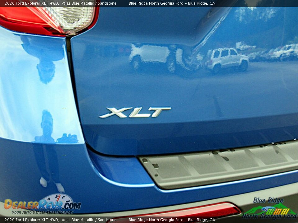 2020 Ford Explorer XLT 4WD Atlas Blue Metallic / Sandstone Photo #28