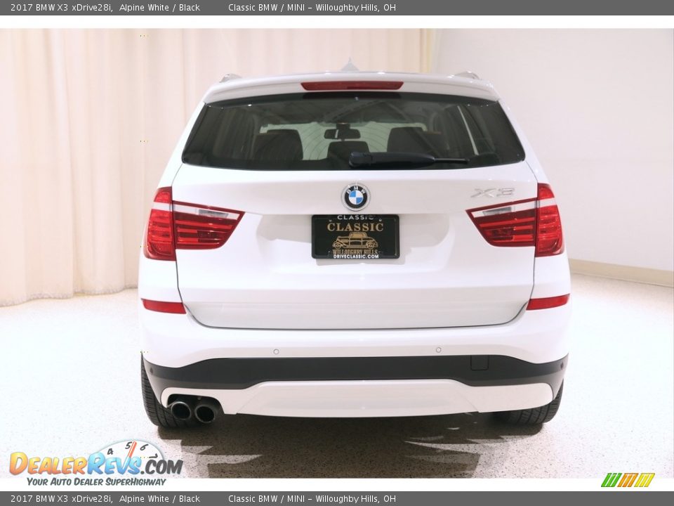 2017 BMW X3 xDrive28i Alpine White / Black Photo #18