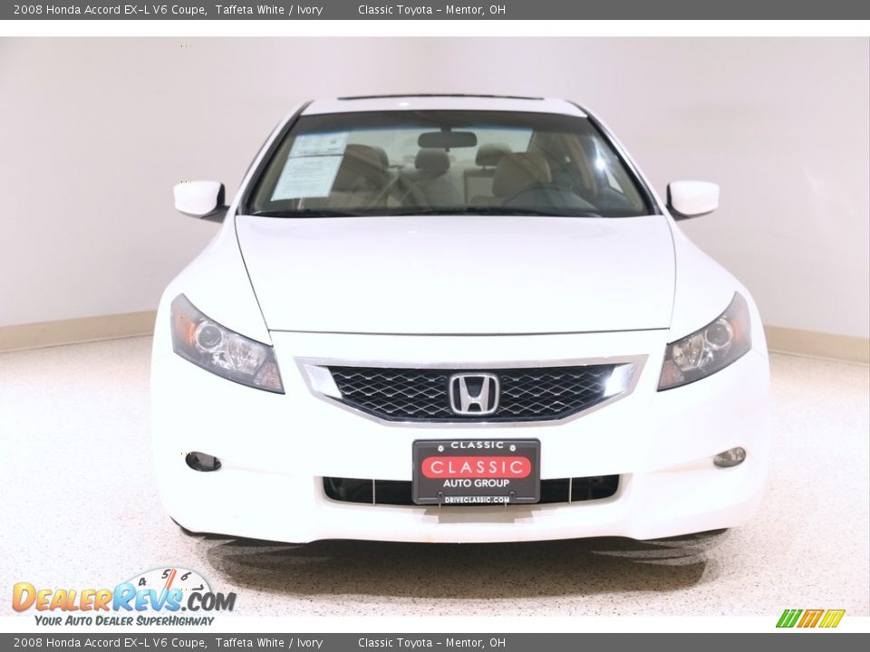 2008 Honda Accord EX-L V6 Coupe Taffeta White / Ivory Photo #2
