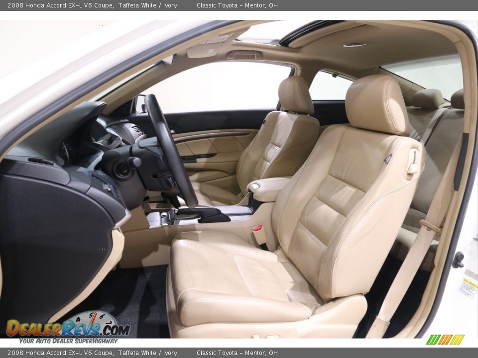 2008 Honda Accord EX-L V6 Coupe Taffeta White / Ivory Photo #5