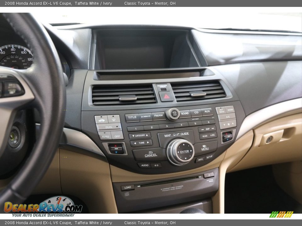 2008 Honda Accord EX-L V6 Coupe Taffeta White / Ivory Photo #9