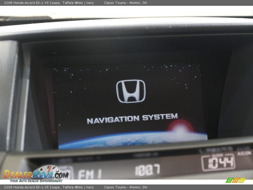 2008 Honda Accord EX-L V6 Coupe Taffeta White / Ivory Photo #10