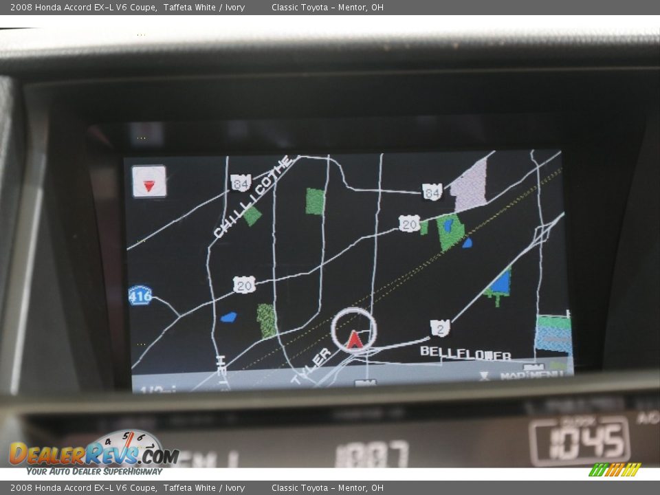 2008 Honda Accord EX-L V6 Coupe Taffeta White / Ivory Photo #11