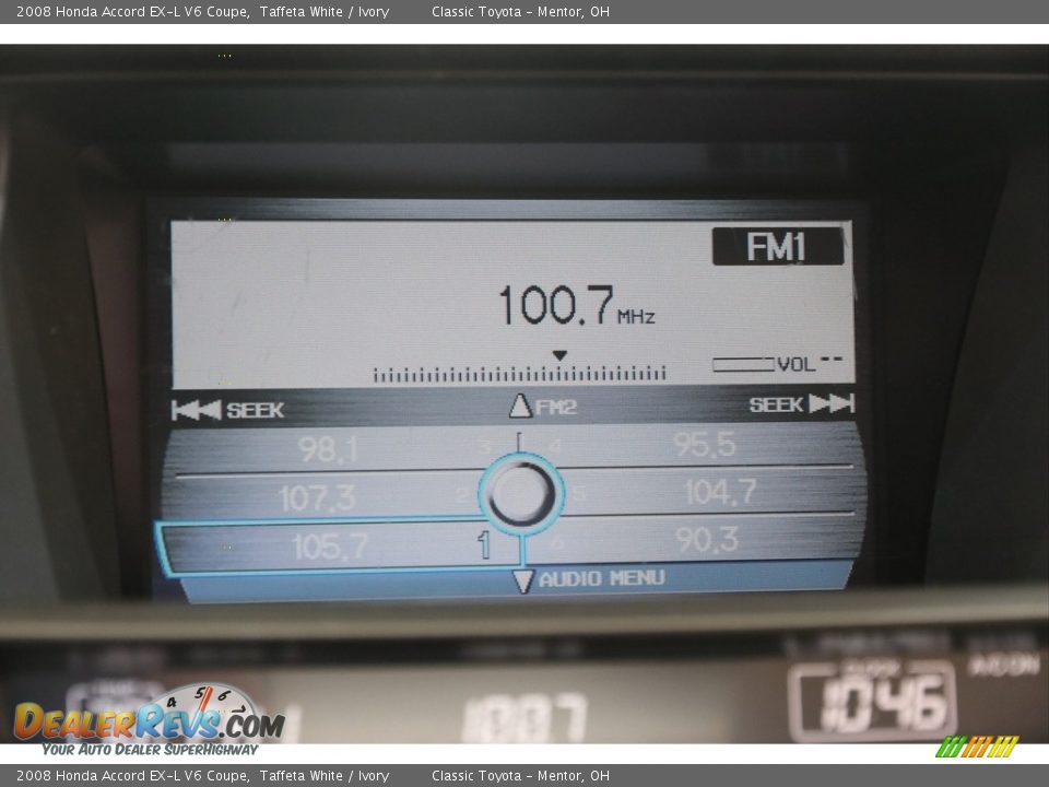 2008 Honda Accord EX-L V6 Coupe Taffeta White / Ivory Photo #12