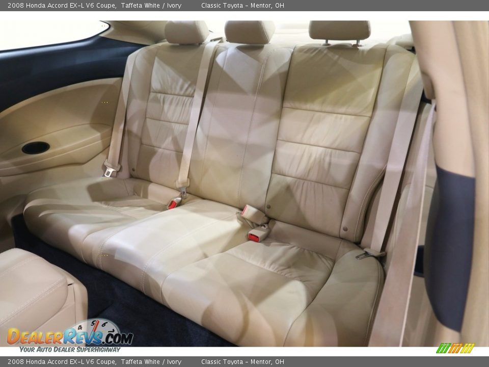 2008 Honda Accord EX-L V6 Coupe Taffeta White / Ivory Photo #19
