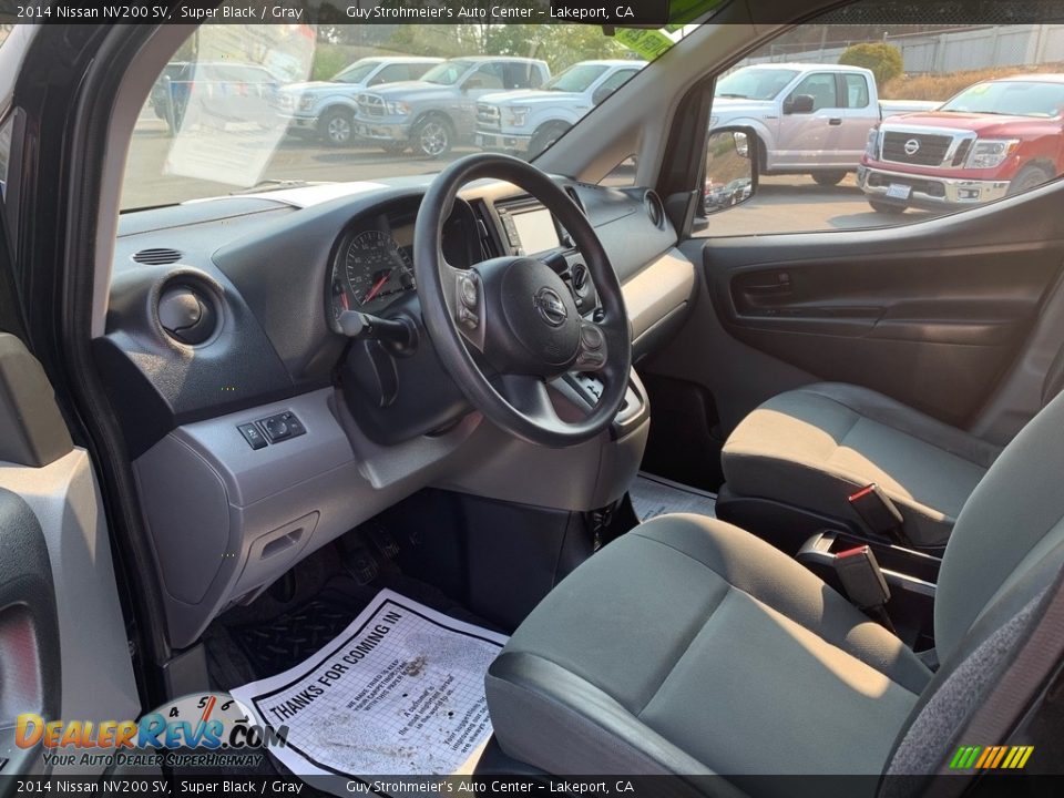Gray Interior - 2014 Nissan NV200 SV Photo #8