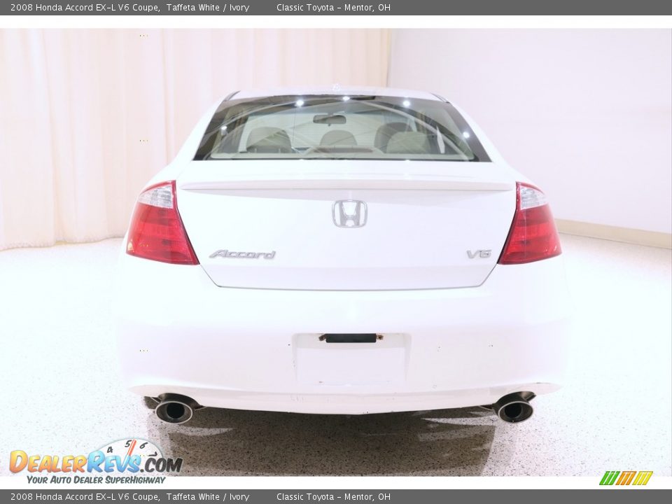 2008 Honda Accord EX-L V6 Coupe Taffeta White / Ivory Photo #20