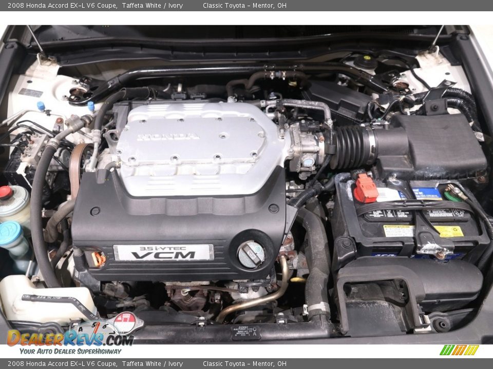 2008 Honda Accord EX-L V6 Coupe Taffeta White / Ivory Photo #21