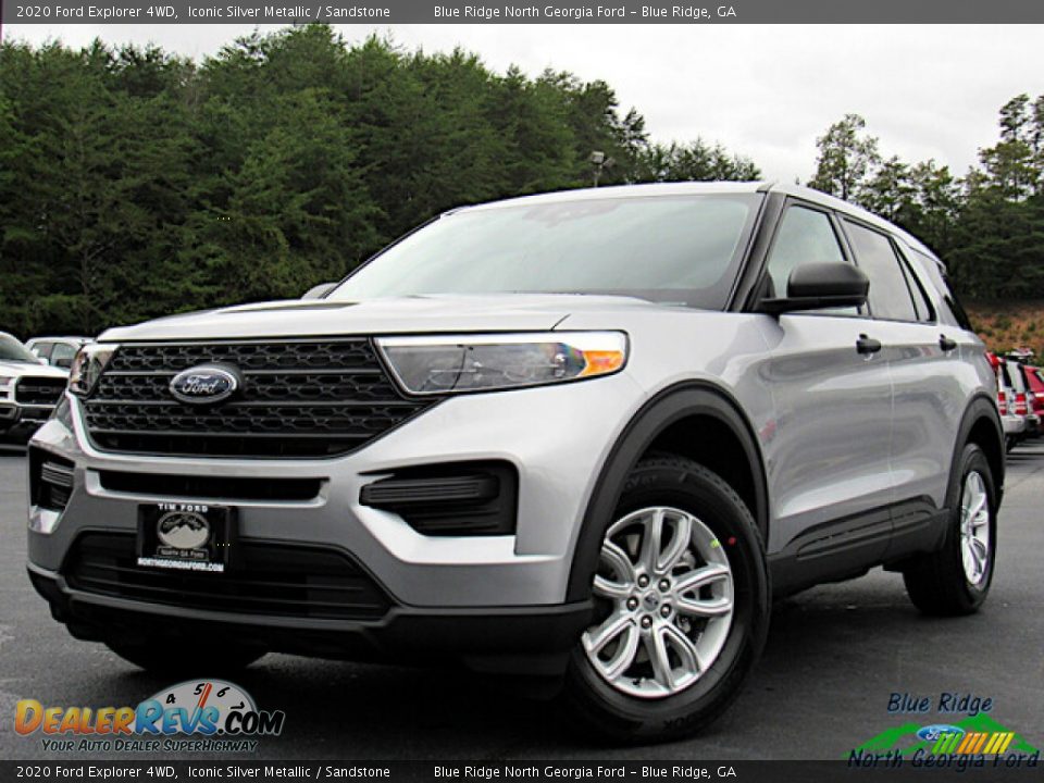 2020 Ford Explorer 4WD Iconic Silver Metallic / Sandstone Photo #1