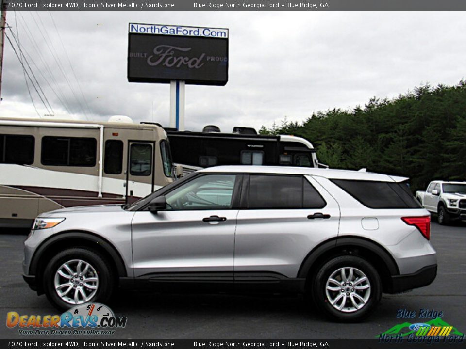 2020 Ford Explorer 4WD Iconic Silver Metallic / Sandstone Photo #2