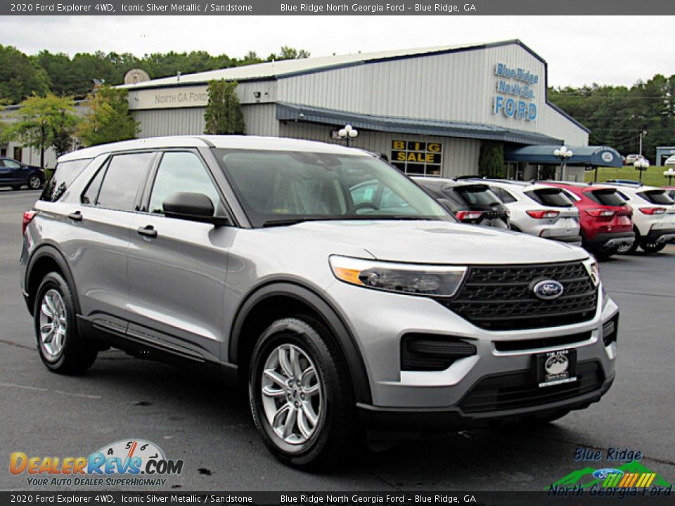 2020 Ford Explorer 4WD Iconic Silver Metallic / Sandstone Photo #7