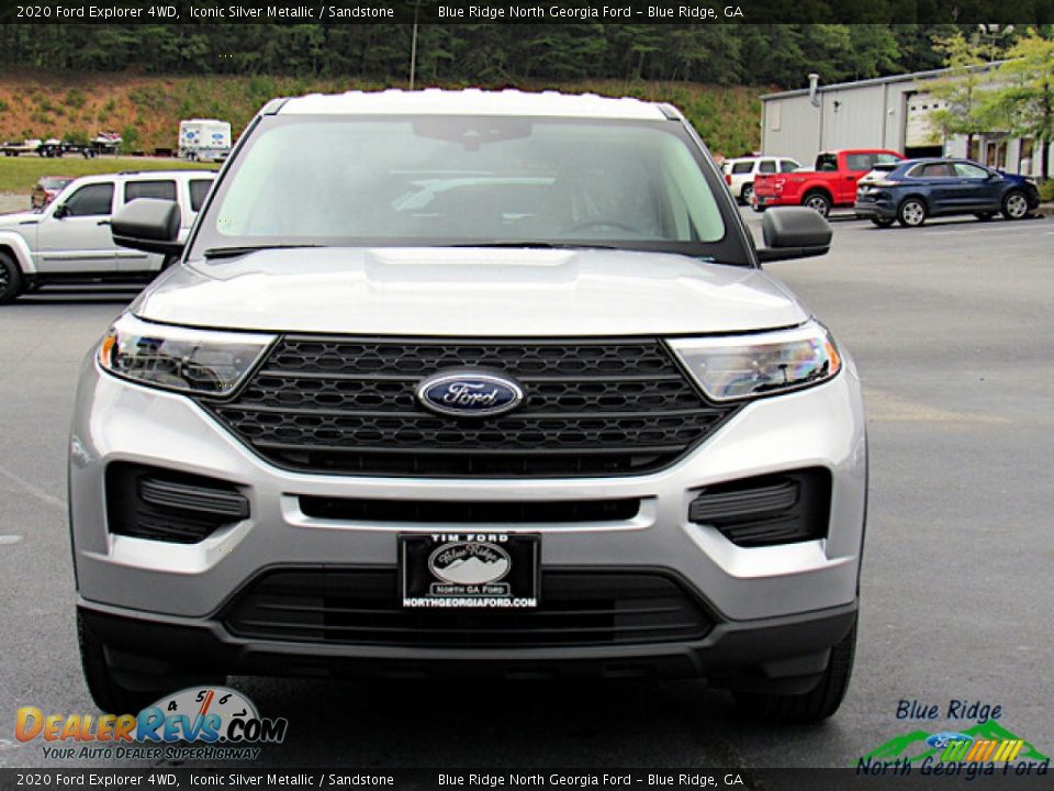 2020 Ford Explorer 4WD Iconic Silver Metallic / Sandstone Photo #8