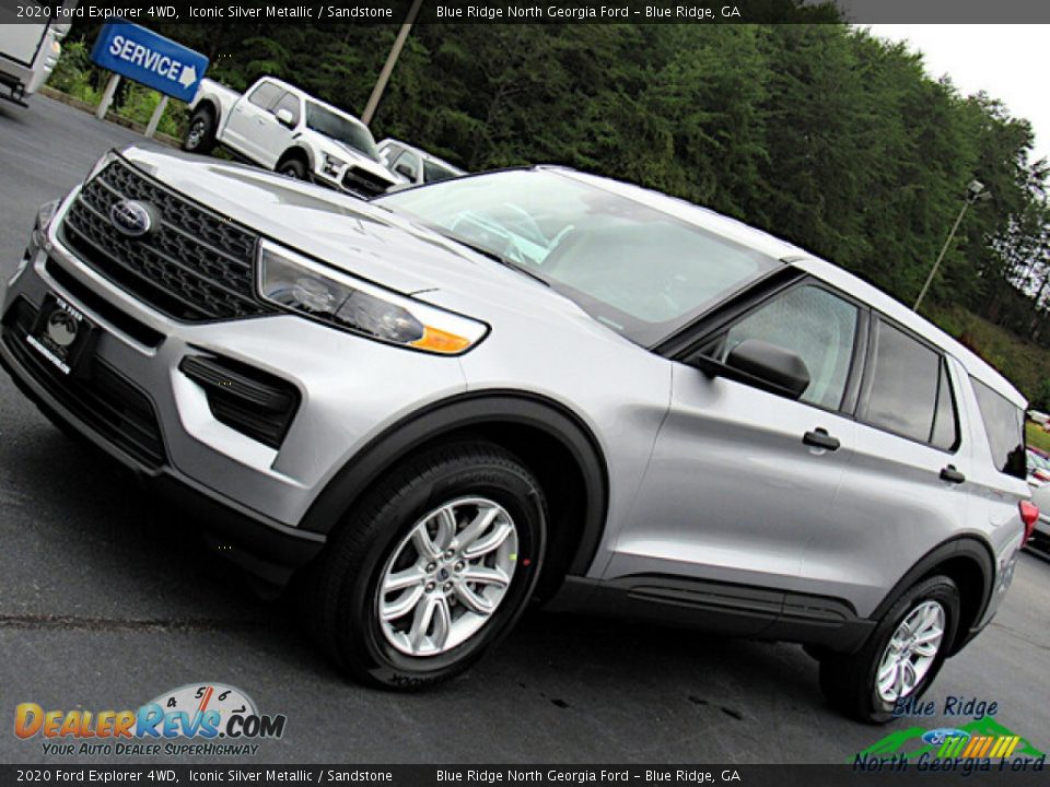 2020 Ford Explorer 4WD Iconic Silver Metallic / Sandstone Photo #24