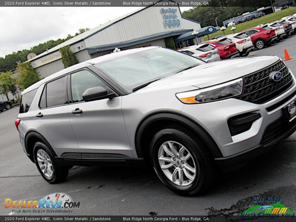 2020 Ford Explorer 4WD Iconic Silver Metallic / Sandstone Photo #25