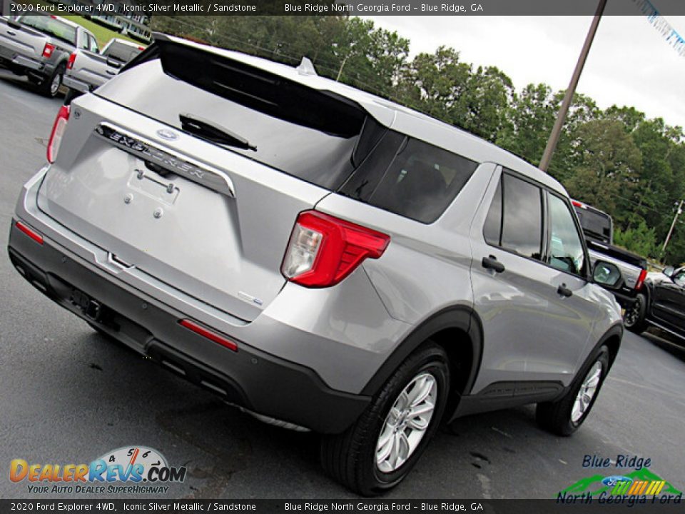 2020 Ford Explorer 4WD Iconic Silver Metallic / Sandstone Photo #26